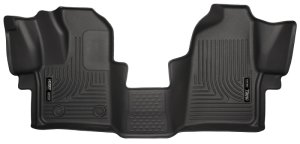 Ford Transit-250 Floor Mats - Front - Husky Liners - WeatherBeater - Black - 2015 Ford Transit-250 Floor Mats - Front - Husky Liners - WeatherBeater - Black - 2015